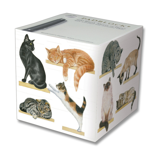 Padblock Cats on Shelves 