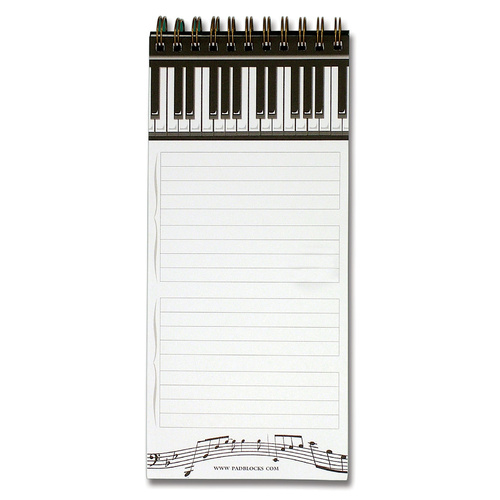 Magnetic Shopping List Piano Pad