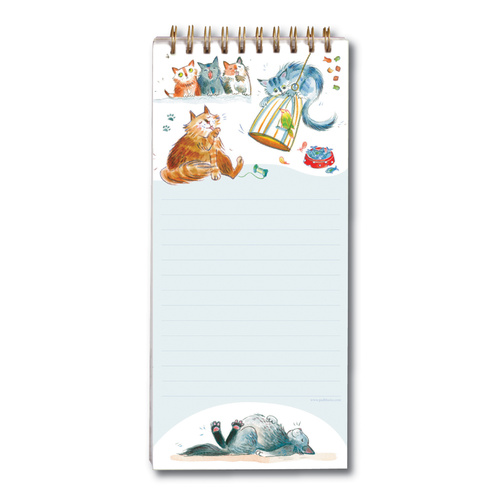 Magnetic Shopping List Happy Cats