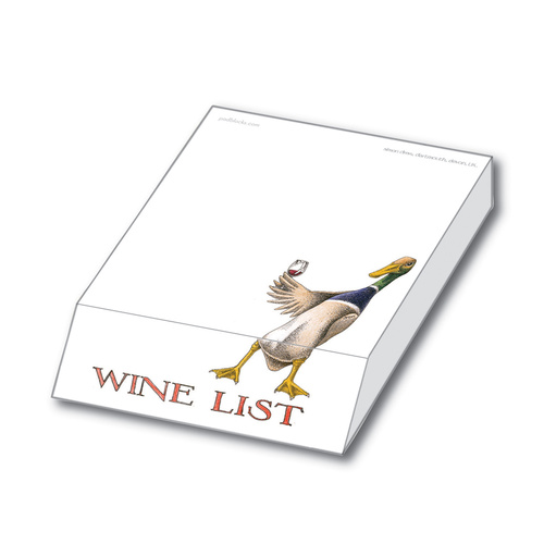 Slant Pad Wine List