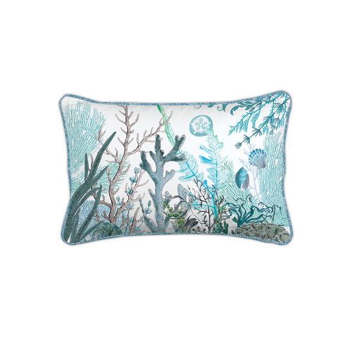 *Decorative Pillow Rectangle Ocean Tide Michel Design Works
