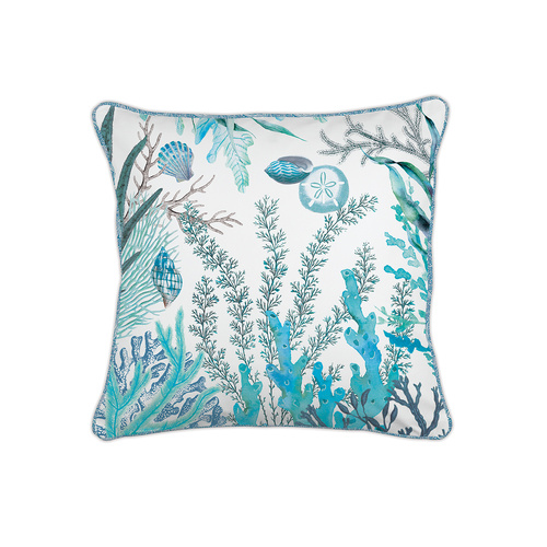 *Decorative Pillow Square Ocean Tide Michel Design Works