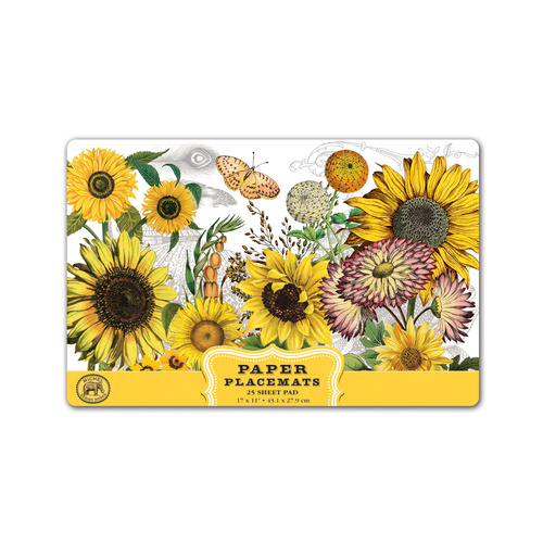 *Paper Placemats Sunflower Michel Design Works