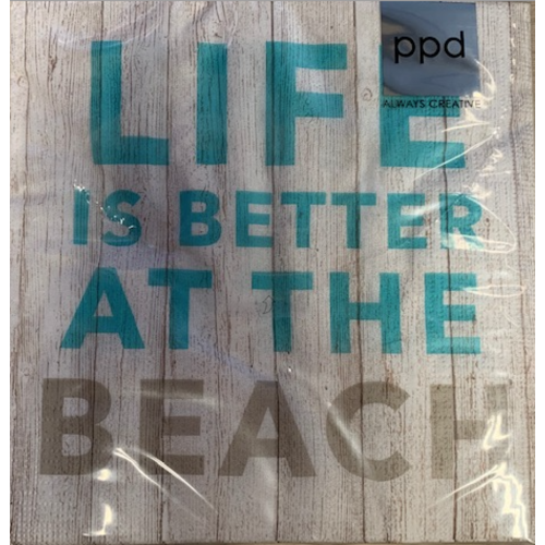 PPD Luncheon Napkins - Life is better at the Beach