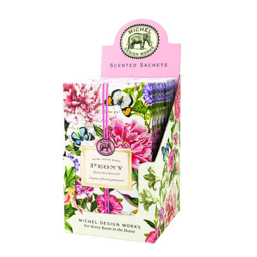 *Scented Sachet Peony Michel Design Works