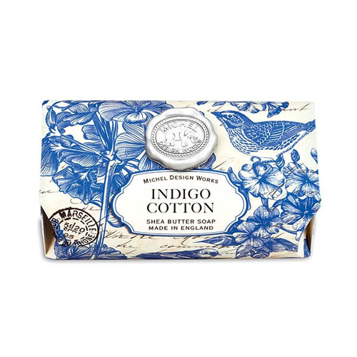 *Large Soap Bar Indigo Cotton Michel Design Works