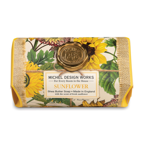 *Large Soap Bar Sunflower Michel Design Works