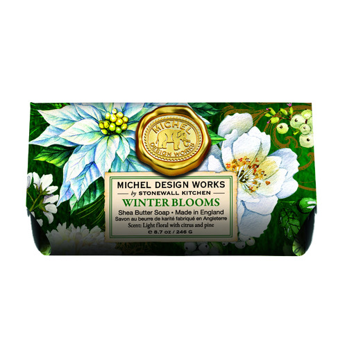 *Large Soap Bar Winter Blooms Michel Design Works