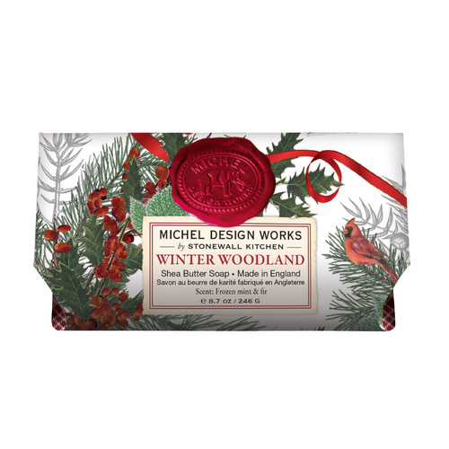 *Large Soap Bar Winter Woodland Michel Design Works