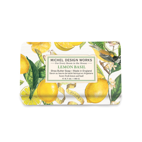 *Medium Soap Bar Lemon Basil Michel Design Works