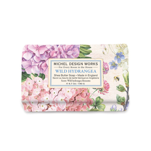 *Medium Soap Bar Wild Hydrangea Michel Design Works