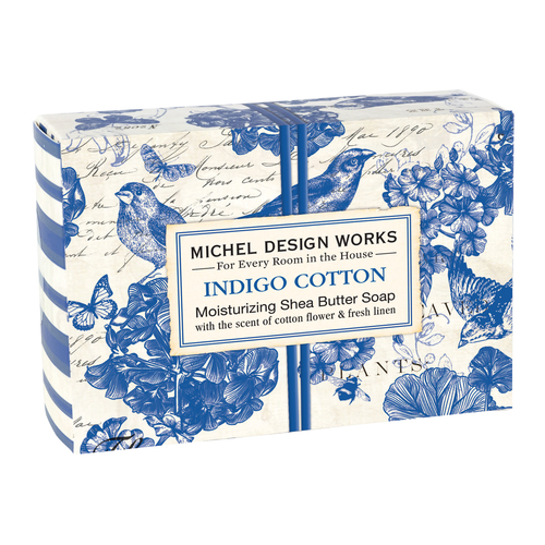 *Boxed Soap Indigo Cotton Michel Design Works 