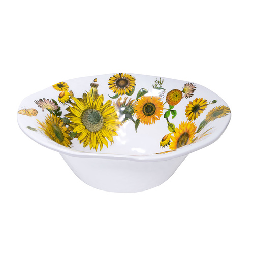 *Melamine Sunflower Bowl Large Michel Design Works