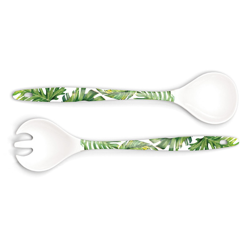 *Melamine Flamingo Palm Serving Set Michel Design Works