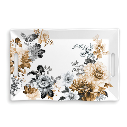 *Melamine Gardenia Large Tray Michel Design Works