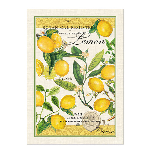 *Teatowel Lemon Basil Michel Design Works