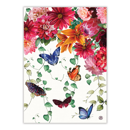 *Teatowel Sweet Floral Melody Michel Design Works