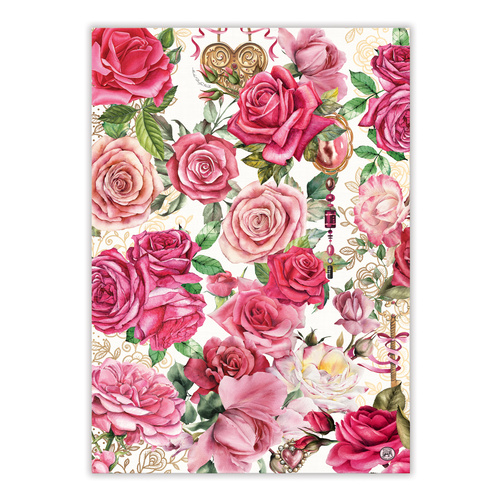 *Teatowel Royal Rose Michel Design Works