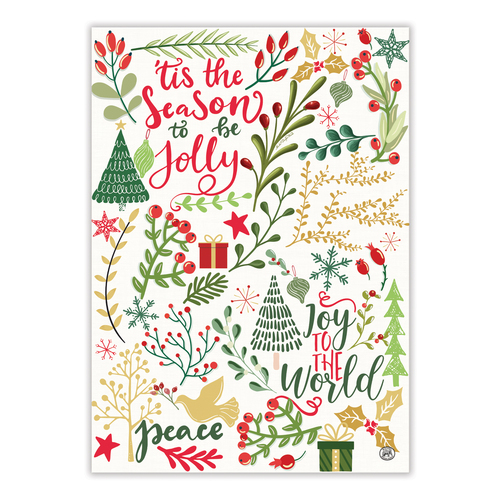 *Teatowel Joy to the World Michel Design Works