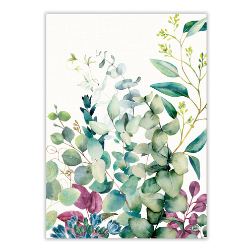 *Teatowel Eucalyptus & Mint Michel Design Works