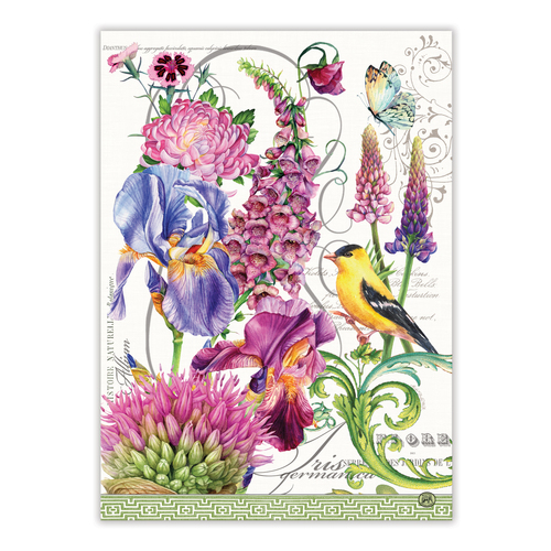 *Teatowel Deborah's Garden Michel Design Works