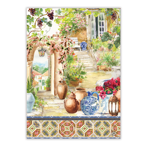 *Teatowel Tuscan Terrace Michel Design Works