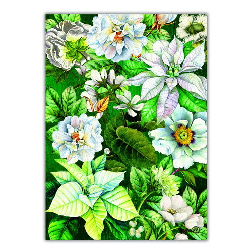 *Teatowel Winter Blooms Michel Design Works