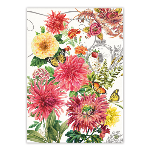 *Teatowel Dahlias Michel Design Works