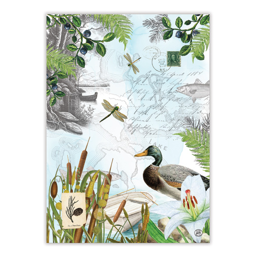 *Teatowel By the Lake Michel Design Works