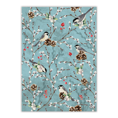 *Teatowel Winterberry Balsam Michel Design Works