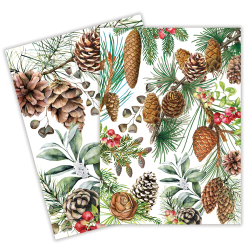 *Teatowels (Set of 2) White Spruce Michel Design Works