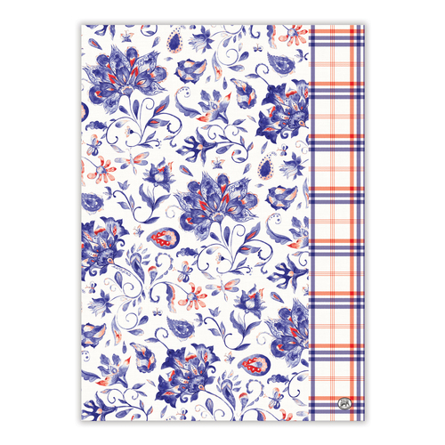*Teatowels (Set of 2) Paisley & Plaid Michel Design Works